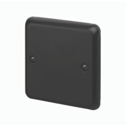 MK Contoura 1-Gang Blanking Plate Black
