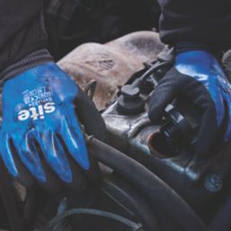 Site  Gloves Blue/Black Large