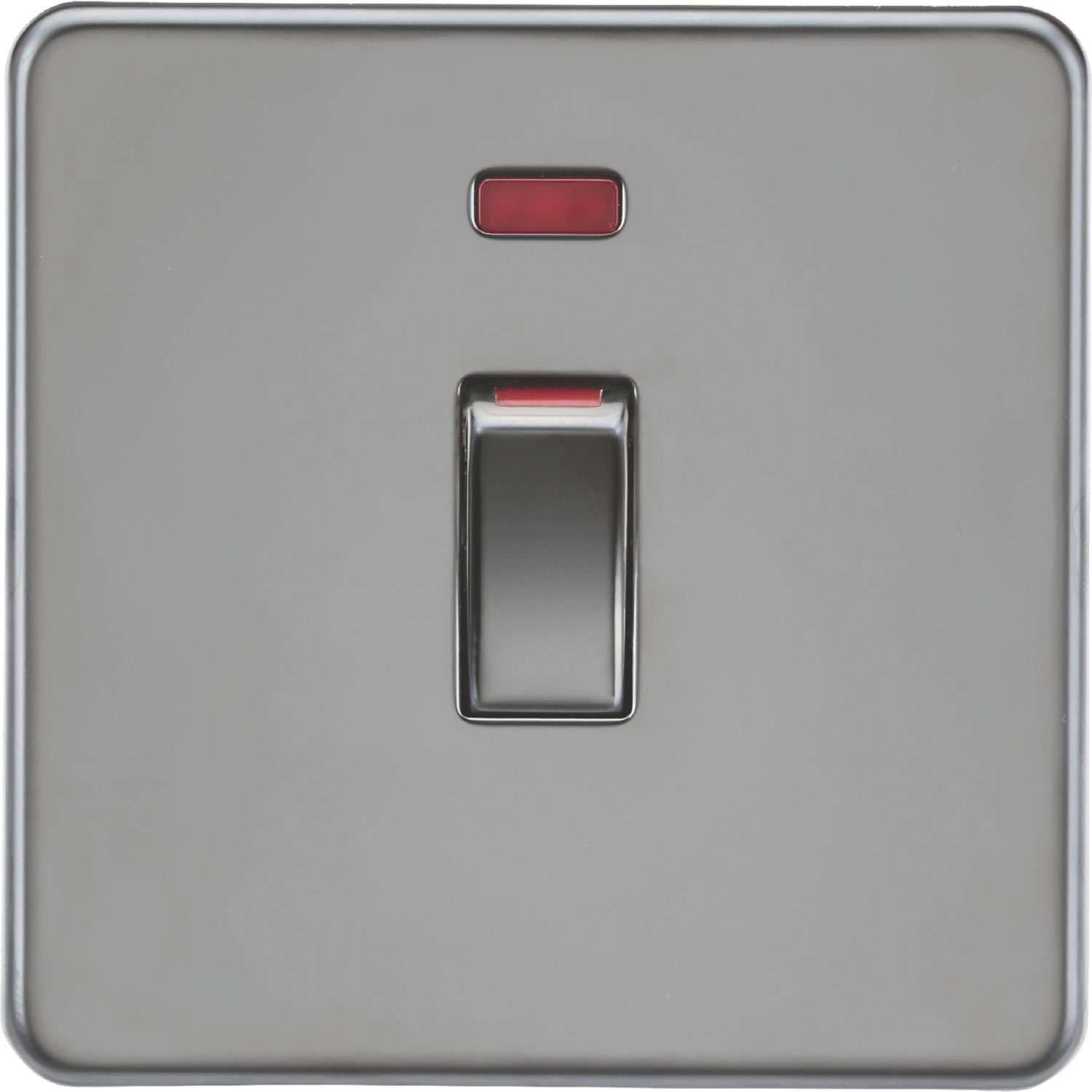 Knightsbridge 45A 1-Gang DP Control Switch Black Nickel with LED (140TY)
