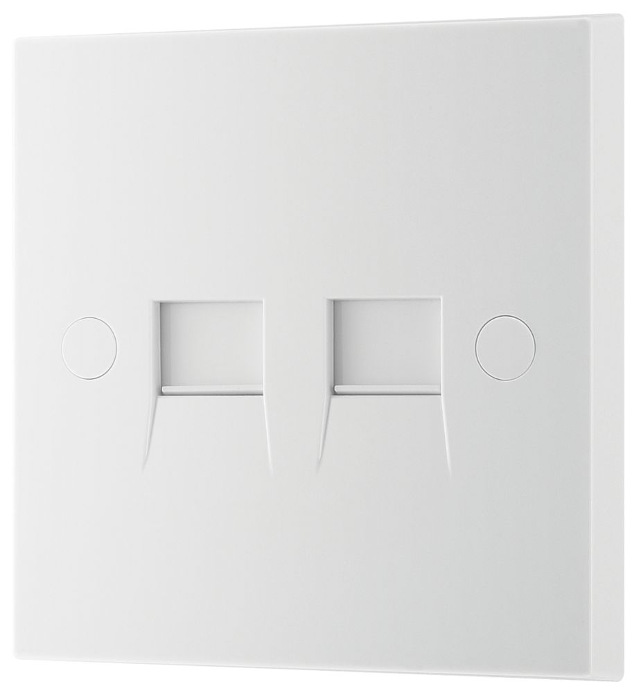 British General 900 Series 2-Gang RJ11 Telephone / Data Socket White ...