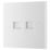 British General 900 Series 2-Gang RJ11 Telephone / Data Socket White