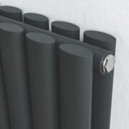 Azur Eclipse Duplex 1800mm x 600mm 5853BTU Anthracite Vertical Designer Radiator