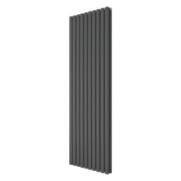 Azur Eclipse Duplex 1800mm x 600mm 5853BTU Anthracite Vertical Designer Radiator