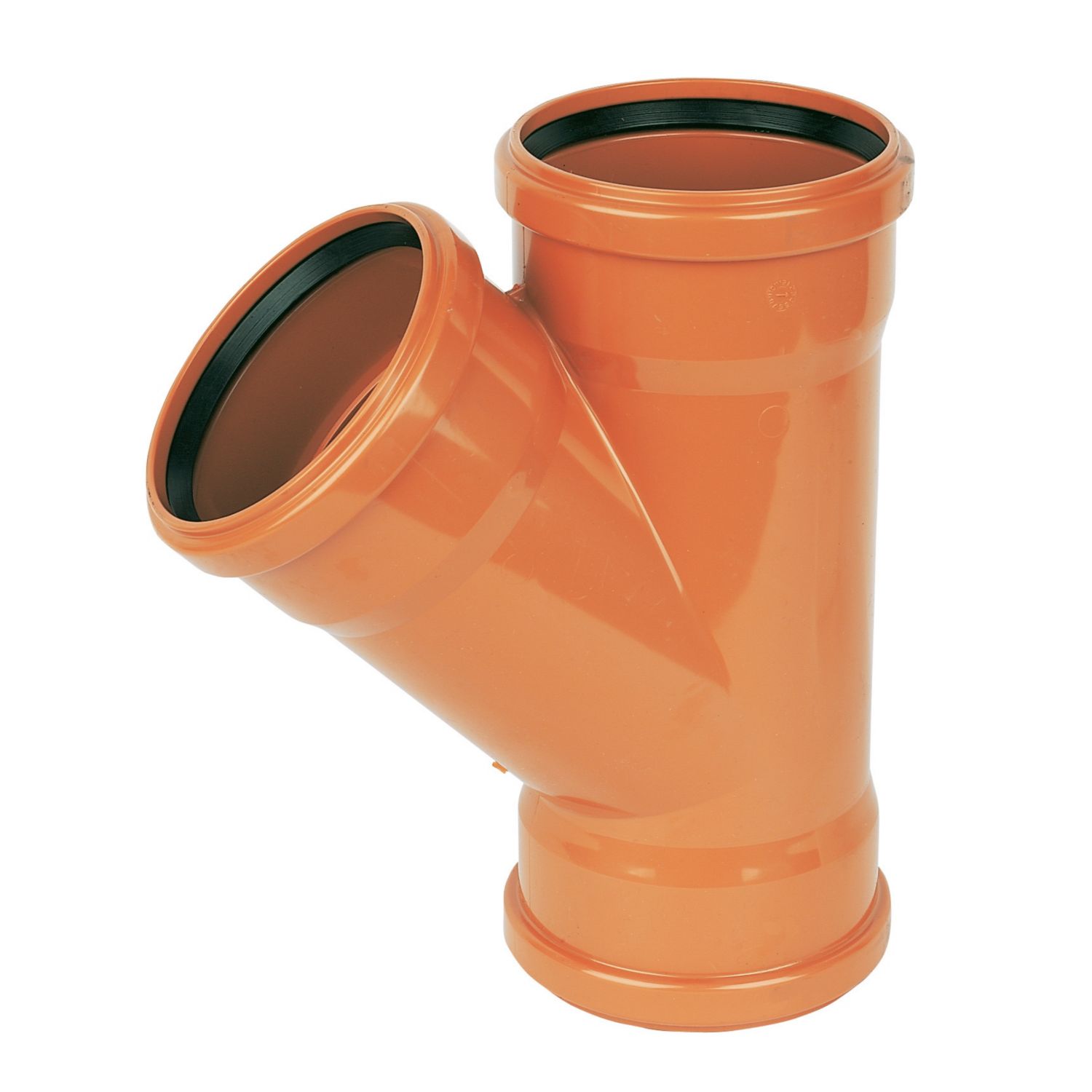 FloPlast Push-Fit 45° Triple Socket Equal Junction 110mm (14112)