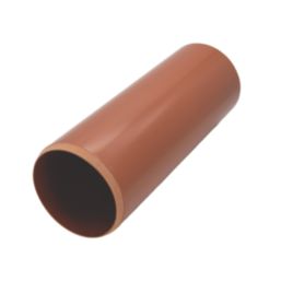 FloPlast Push-Fit Plain-End Underground Drainage Pipes 110mm x 3m 2 Pack