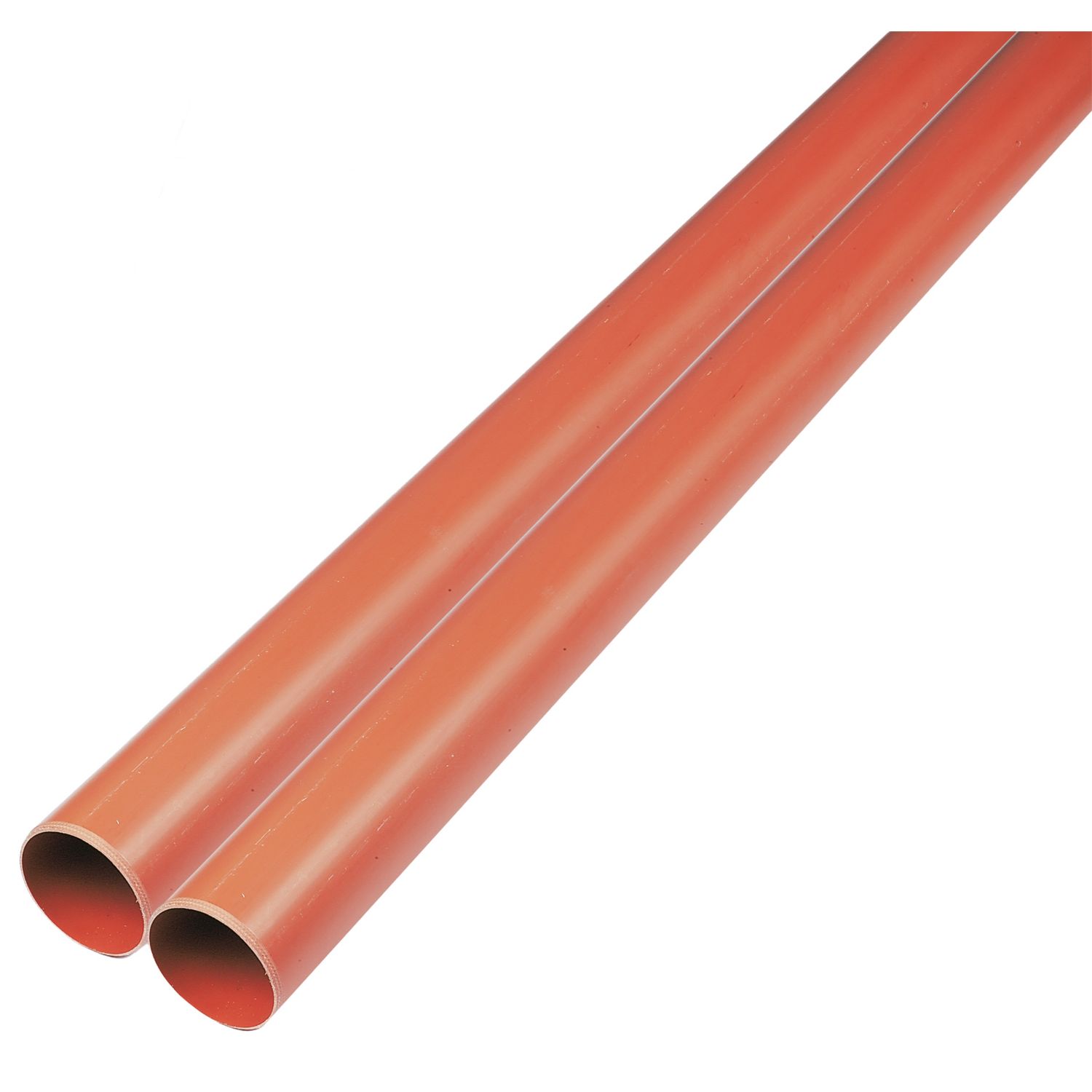 FloPlast Push-Fit Plain-End Underground Drainage Pipes 110mm x 3m 2 Pack (14129)