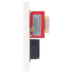 Essentials  2-Gang Dual Voltage Shaver Socket 110 / 240V White