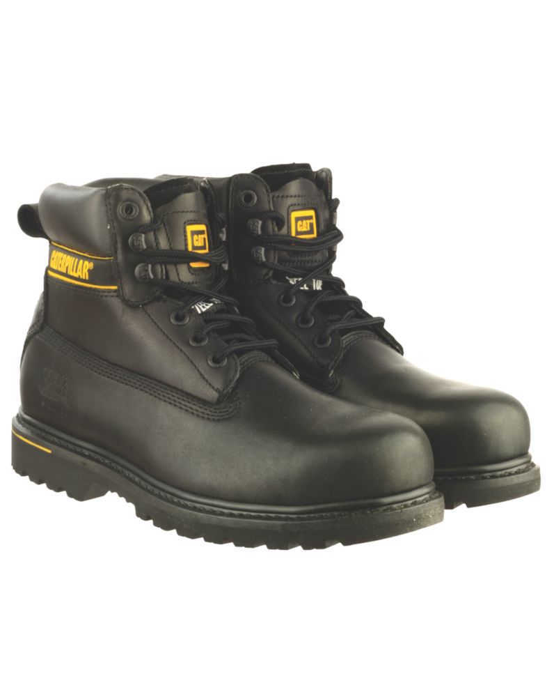 Caterpillar black steel toe 2024 boots