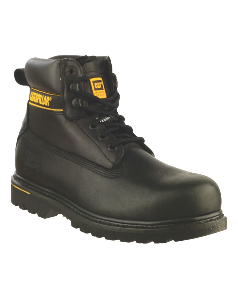 CAT Holton Safety Boots Black Size 9 | Safety Boots | Screwfix.com