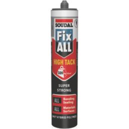Soudal Fix All High Tack Sealant & Adhesive Grey 290ml