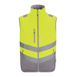 Regatta Hi-Vis Two-Tone Thermal Bodywarmer Yellow 4X Large 60.6" Chest