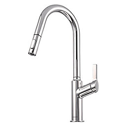 Clearwater Karuma KAR20CP Single Lever Tap with Twin Spray Pull-Out  Chrome