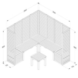 Forest V3 7' x 7' (Nominal) Garden Modular Set