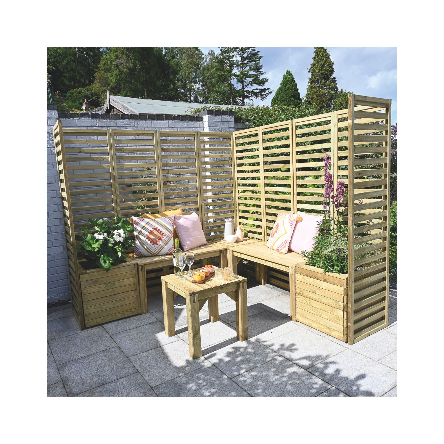 Forest V3 7' x 7' (Nominal) Garden Modular Set 16 Pieces (141JN)