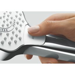 Hansgrohe Croma Select S EcoSmart Shower Handset White/Chrome 108mm x 183mm