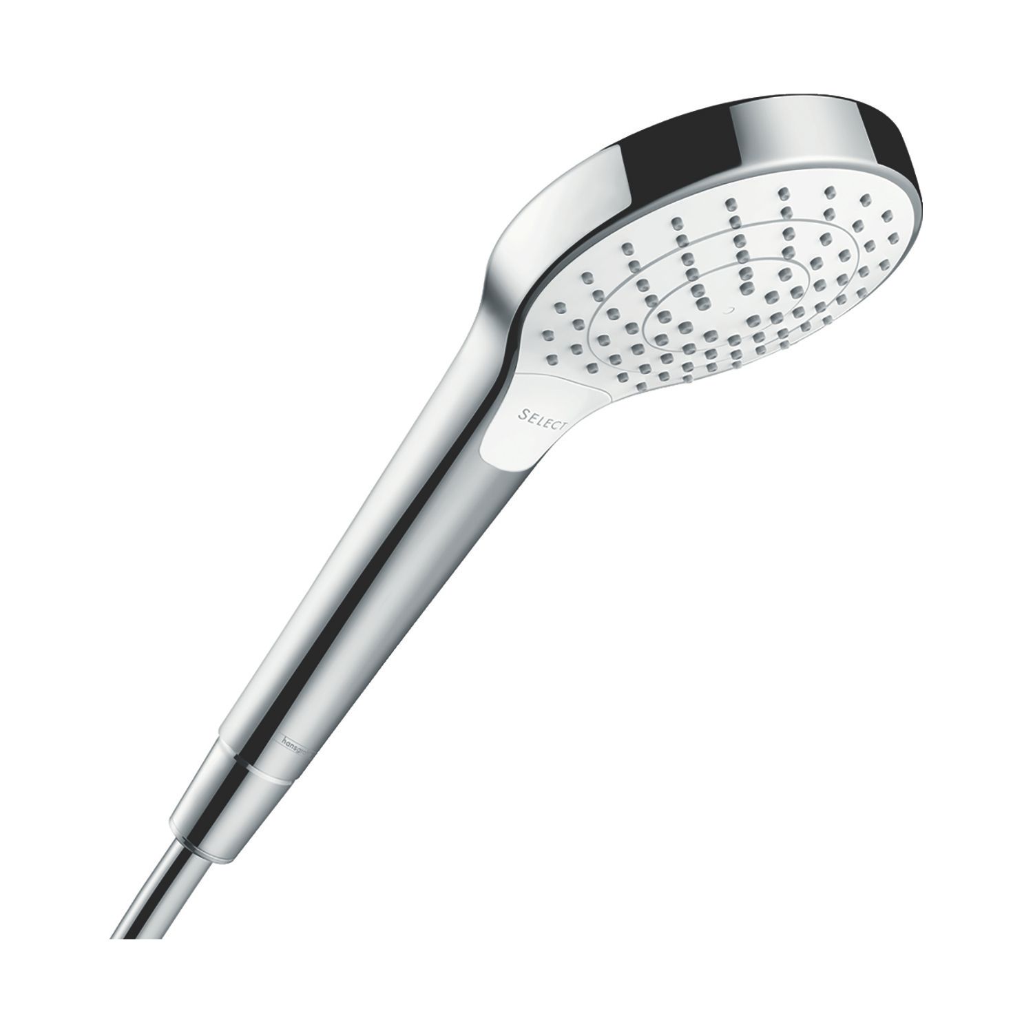 Hansgrohe Croma Select S EcoSmart Shower Handset White/Chrome 108mm x 183mm (141JX)