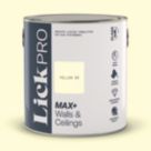 LickPro Max+ 2.5Ltr Yellow 05 Matt Emulsion  Paint