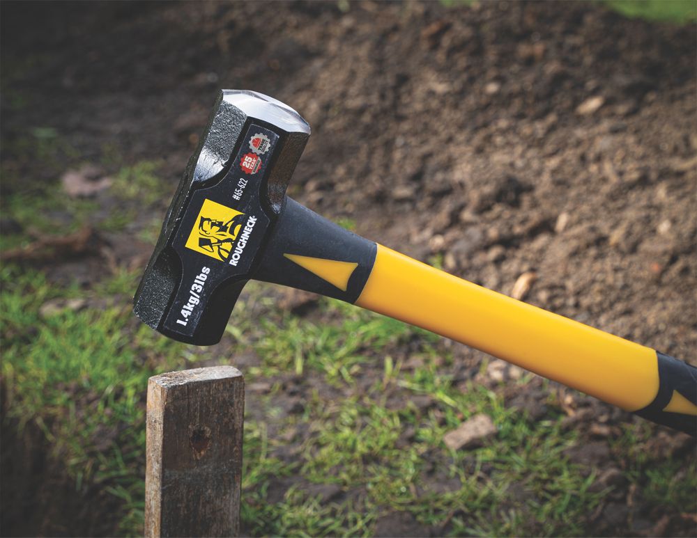 Roughneck Fibreglass Mini Sledge Hammer 3lb 1.4kg Screwfix