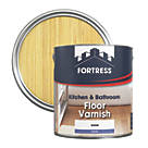 Fortress Kitchen & Bathroom Floor Varnish Clear Satin 2.5Ltr