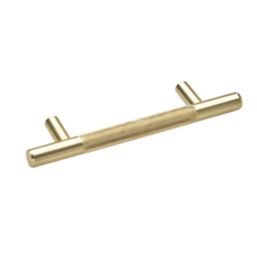 Elite Knobs & Handles Kensington Knurled T Bar Handle Brushed Brass 148mm
