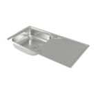 Refurb Carysil EA06 1 Bowl Stainless Steel Inset Kitchen Sink  965mm x 500mm