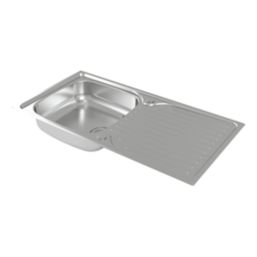 Refurb Carysil EA06 1 Bowl Stainless Steel Inset Kitchen Sink  965mm x 500mm
