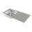 Refurb Carysil EA06 1 Bowl Stainless Steel Inset Kitchen Sink  965mm x 500mm