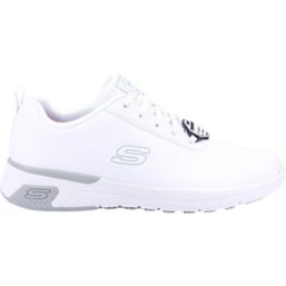Skechers Marsing Gmina Size 3 Womens White   Occupational Work Trainers