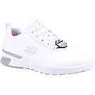 Skechers Marsing Gmina Metal Free Womens Non Safety Shoes White Size 3