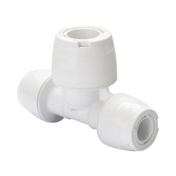 Hep2O  Plastic Push-Fit Reducing Keyless Tee 10mm x 10mm x 15mm