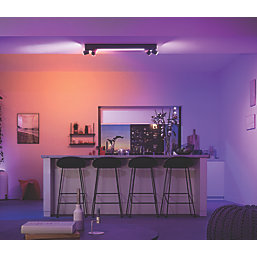 Philips Hue Centris RGB & White LED 4-Spot Ceiling Light Black 6W 4200lm