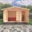 Shire Bourne 13 ' 6" x 8' (Nominal) Apex Timber Log Cabin