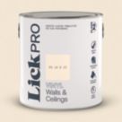 LickPro  2.5Ltr White BS 10 B 15  Vinyl Matt Emulsion  Paint