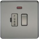 Knightsbridge  13A Switched Fused Spur with LED Black Nickel