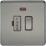 Knightsbridge  13A Switched Fused Spur with LED Black Nickel