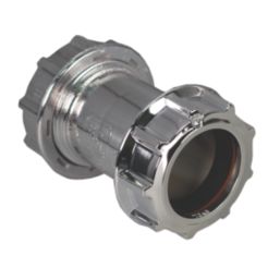 FloPlast CW07 Compression Uni Waste Coupler Chrome 32mm x 32mm