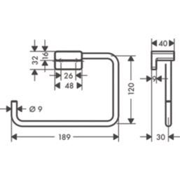 Hansgrohe AddStoris Towel Ring Brushed Bronze