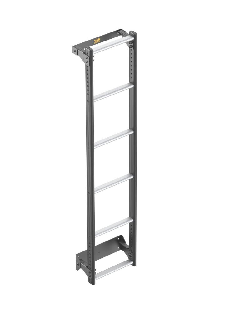 Van Guard VGL6-02 Peugeot Boxer 2006 on 6-Treads ULTI Rear Door Ladder for H1 1560mm