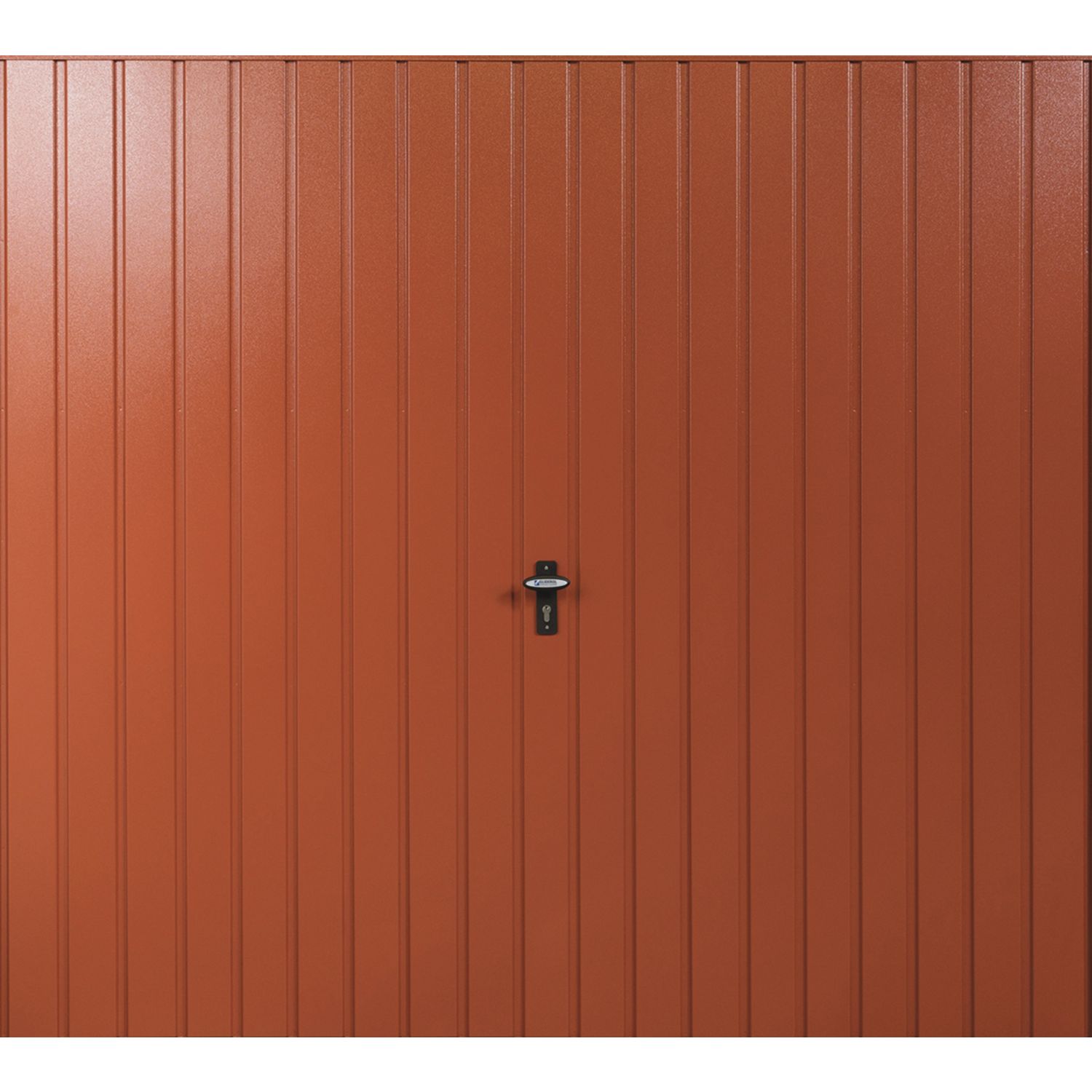 Gliderol Vertical 7' 6" x 7' Non-Insulated Frameless Steel Up & Over Garage Door Terracotta (141VP)