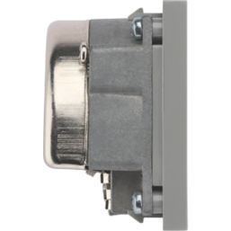British General  Duplex Modular TV Socket Grey