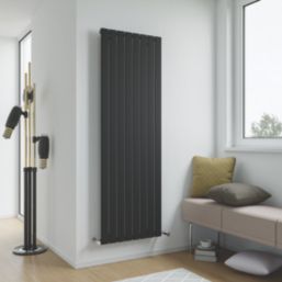 Ximax Oceanus  1800mm x 595mm 3901BTU Black Vertical Designer Radiator