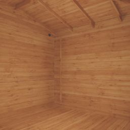 Mercia Corner Lodge Plus 44mm 16' 6" x 10' 6" (Nominal) Pent Timber Log Cabin & Shed