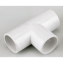 FloPlast Tees White 21.5mm 5 Pack