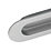Eurospec Oval Flush Pull Handle 120mm Satin Stainless Steel