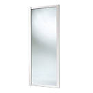 Spacepro Shaker 1-Door Sliding Wardrobe Door White Frame Mirror Panel 762mm x 2260mm