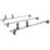 Van Guard VG286-3 Vauxhall Movano 2010 - 2021 ULTI Van Roof Bars 1570mm