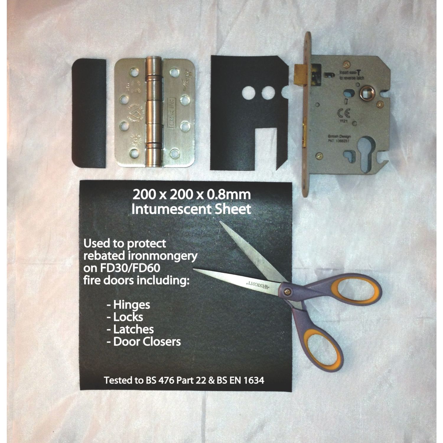 Firestop Graphite Intumescent Sheet 200mm (14293)