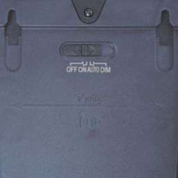 Lutec Avony Outdoor LED Solar Lantern Wall Light With PIR Sensor Black 200lm