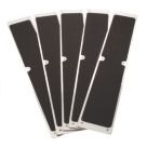 COBA Grip Foot Black Aluminium Stair Tread 625mm x 114mm x 3mm 5 Pack
