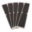 COBA Grip Foot Black Aluminium Stair Tread 625mm x 114mm x 3mm 5 Pack
